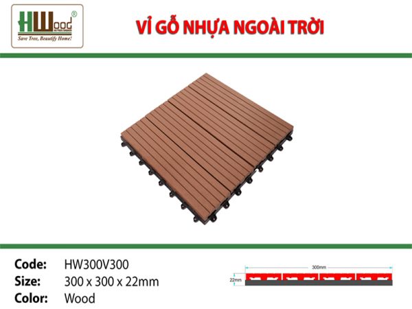 vĩ gỗ nhựa màu coffee